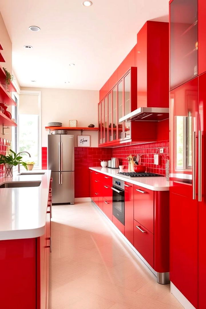 Space Optimization and Flow - 22 Red Kitchens