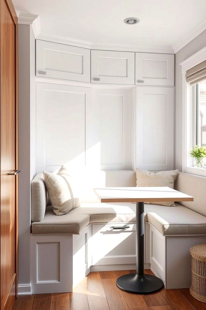 Space Saving Banquette for Compact Areas - 22 Banquette Seating Ideas