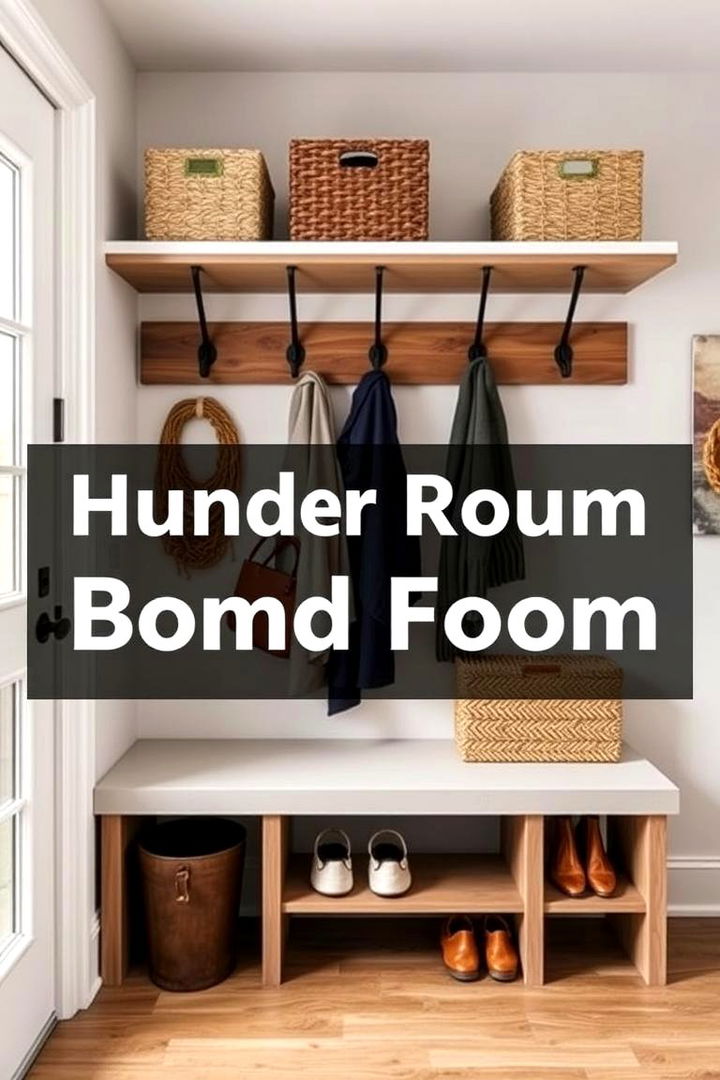 Space Saving Coat Racks - 22 Farmhouse Mudroom Ideas