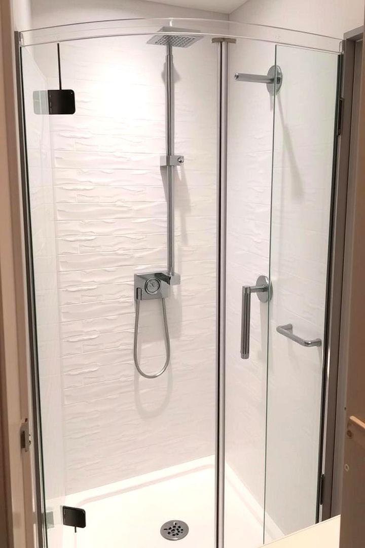 Space Saving Corner Showers - 22 Bathroom Shower Ideas