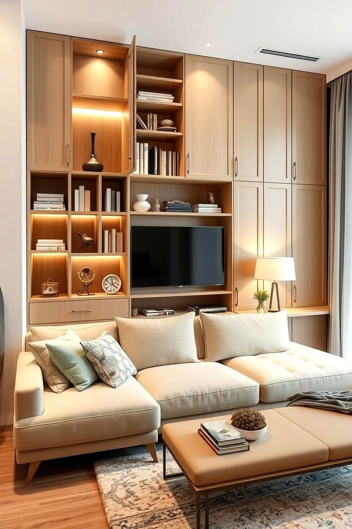 Space Saving Design Solutions - 22 Beige Couch Living Room Ideas