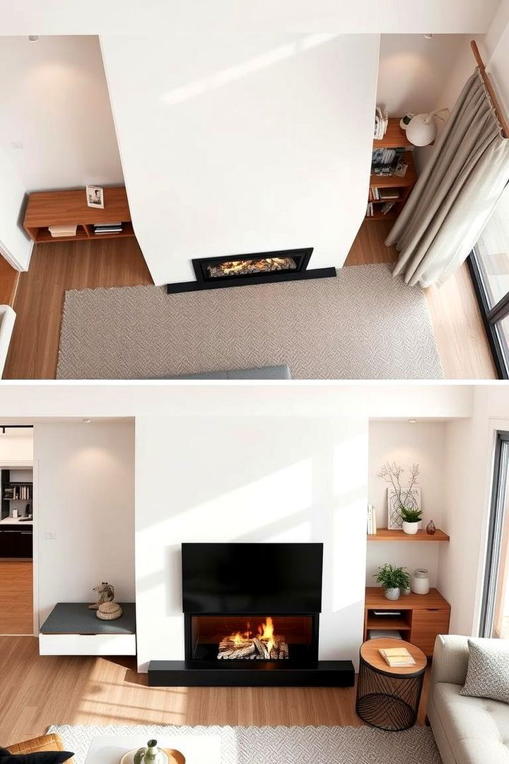 Space Saving Double Sided Solutions - 22 Double-sided Fireplace Ideas
