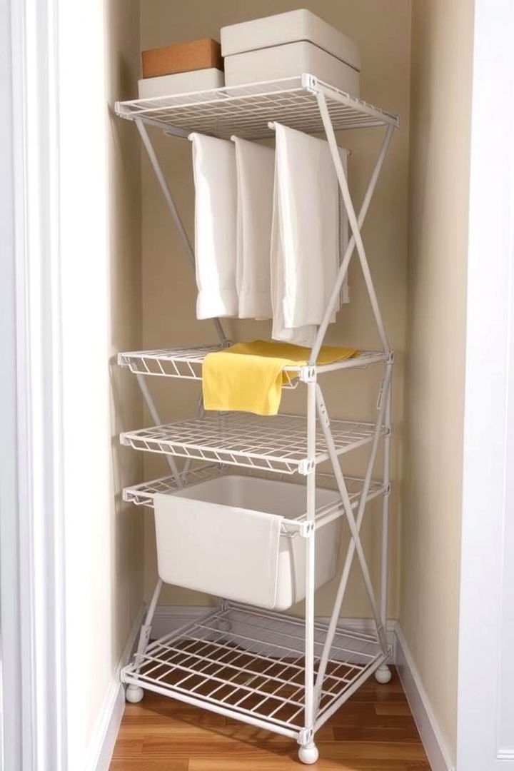 Space Saving Drying Rack - 22 Laundry Room Drying Rack Ideas