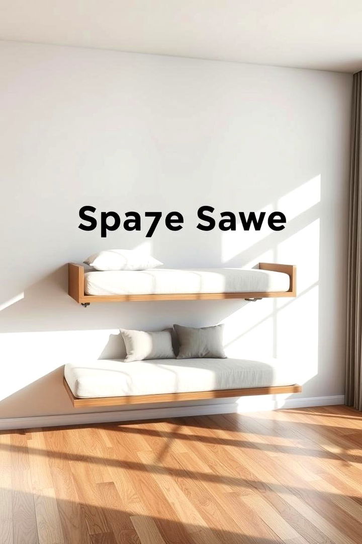 Space Saving Floating Daybed - 22 Daybed Ideas for Small Spaces