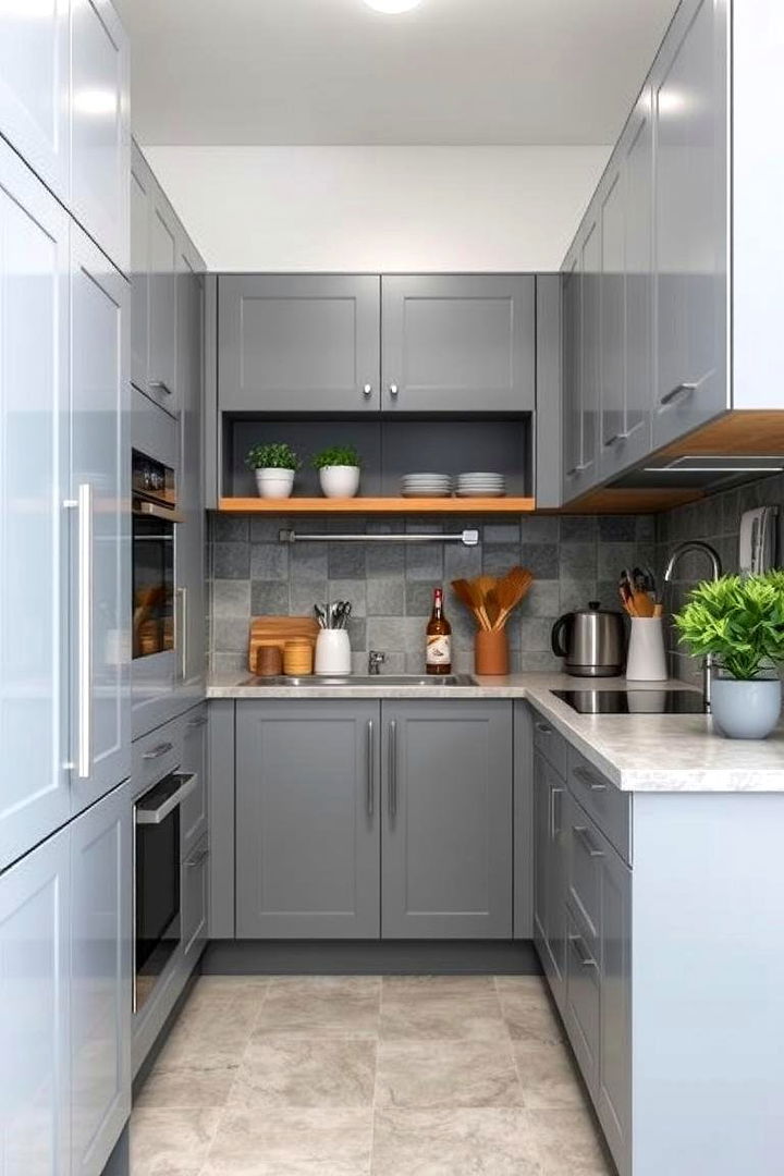 Space Saving Gray Designs - 22 Gray Kitchens