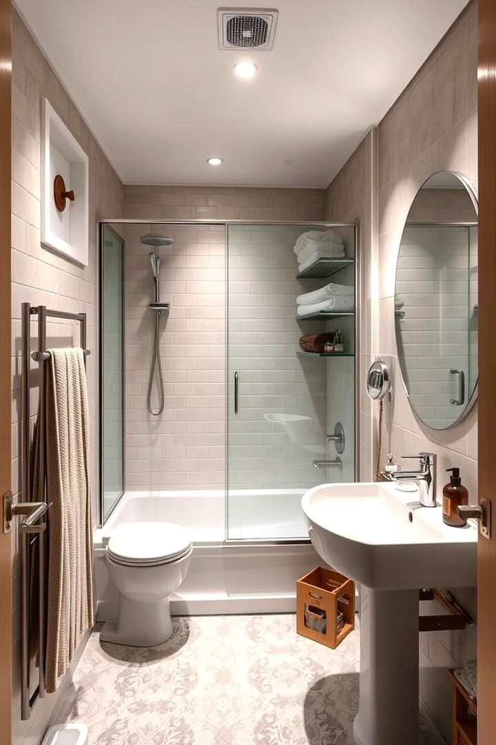Space Saving Layouts - 22 Minimalist Bathroom Ideas