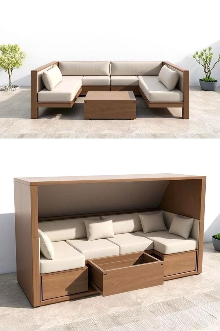 Space Saving Multi Functional Designs - 22 Outdoor Furniture Ideas