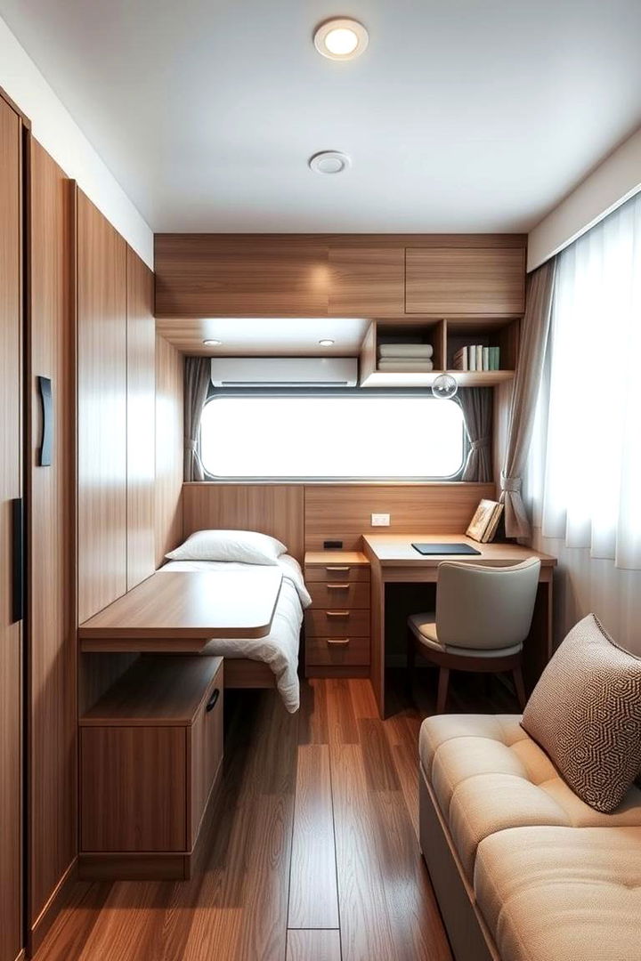 Space Saving Multifunctional Pieces - 22 Low Sloped Ceiling Bedroom Ideas