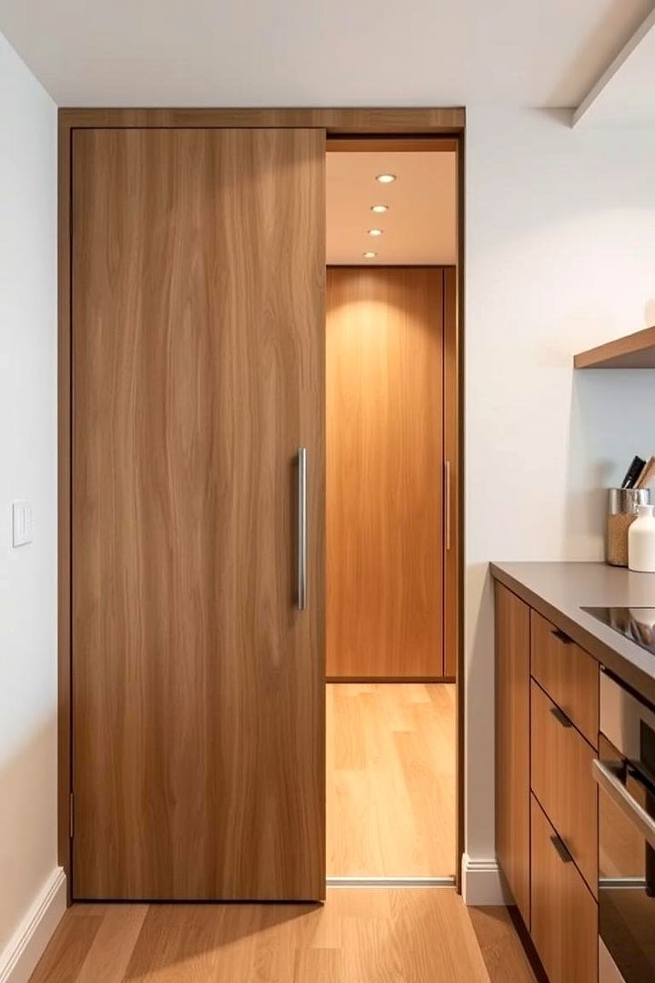 Space Saving Pocket Doors - 22 Kitchen Door Design Ideas