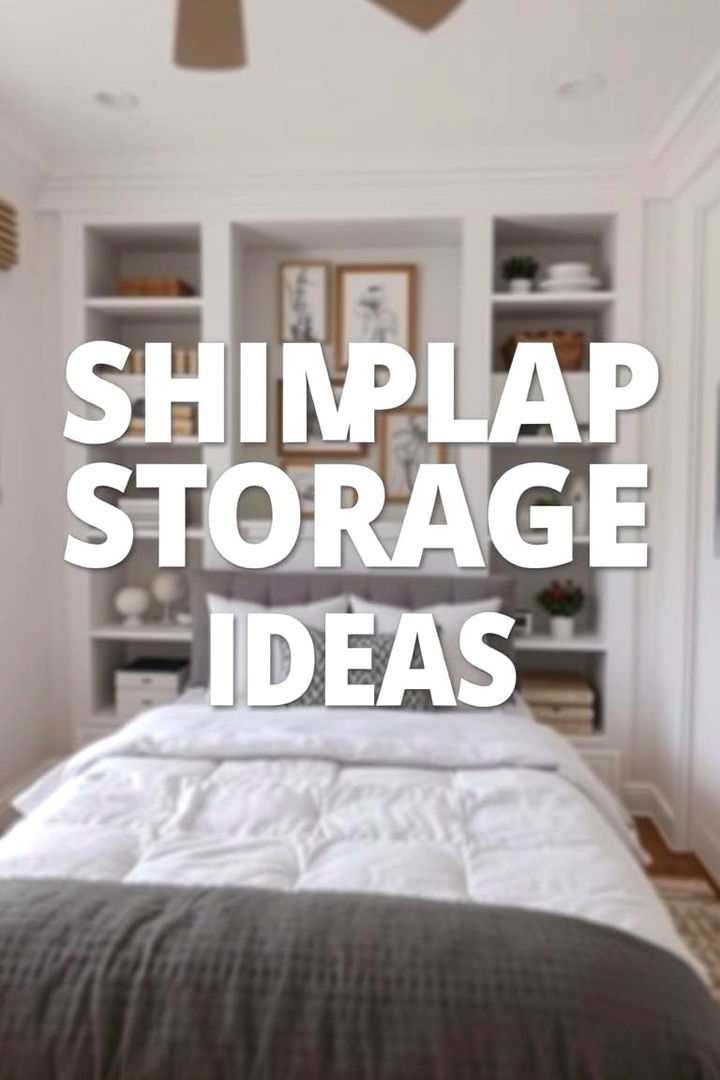 Space Saving Shiplap Storage Ideas - 22 Shiplap Bedroom Ideas