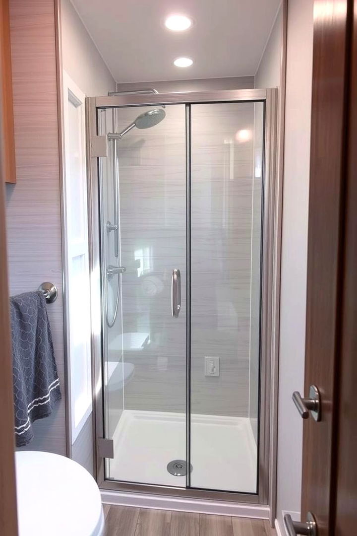 Space Saving Shower Designs - 22 Small Rv Bathroom Ideas