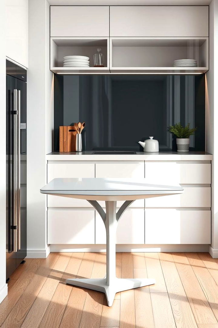 Space Saving Square Table - 22 Small Kitchen Table Ideas