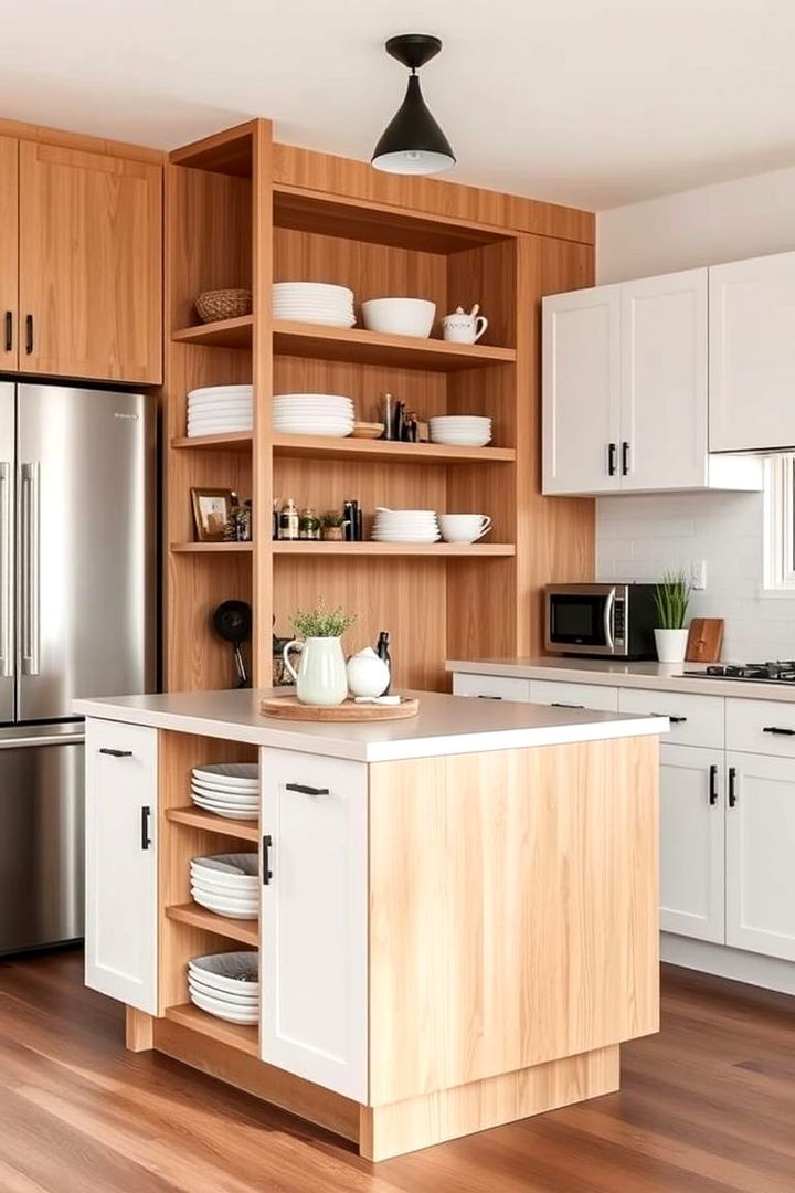 Space Saving Storage Island - 22 Small Kitchen Island Ideas