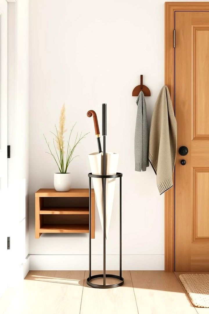 Space Saving Umbrella Stand - 22 Scandinavian Entryway Ideas