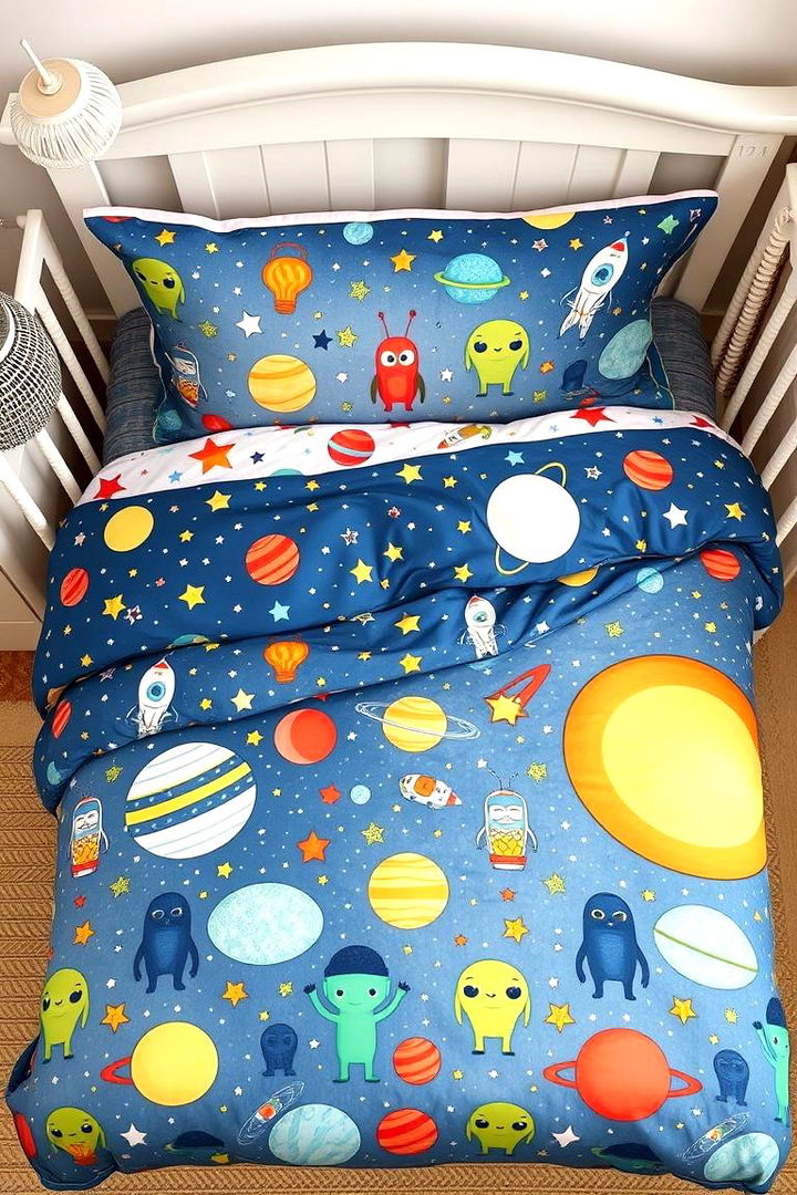 Space Themed Bedding Collections - 22 Space-themed Nursery Ideas