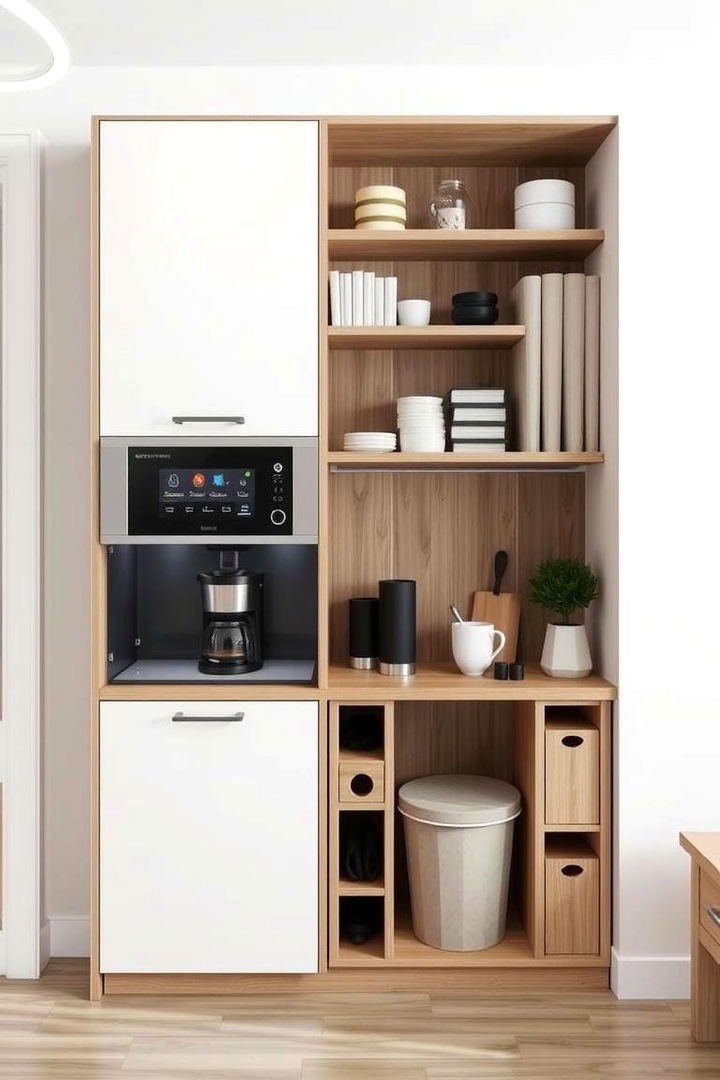 Space saving Compact Station - 22 Coffee Station Ideas
