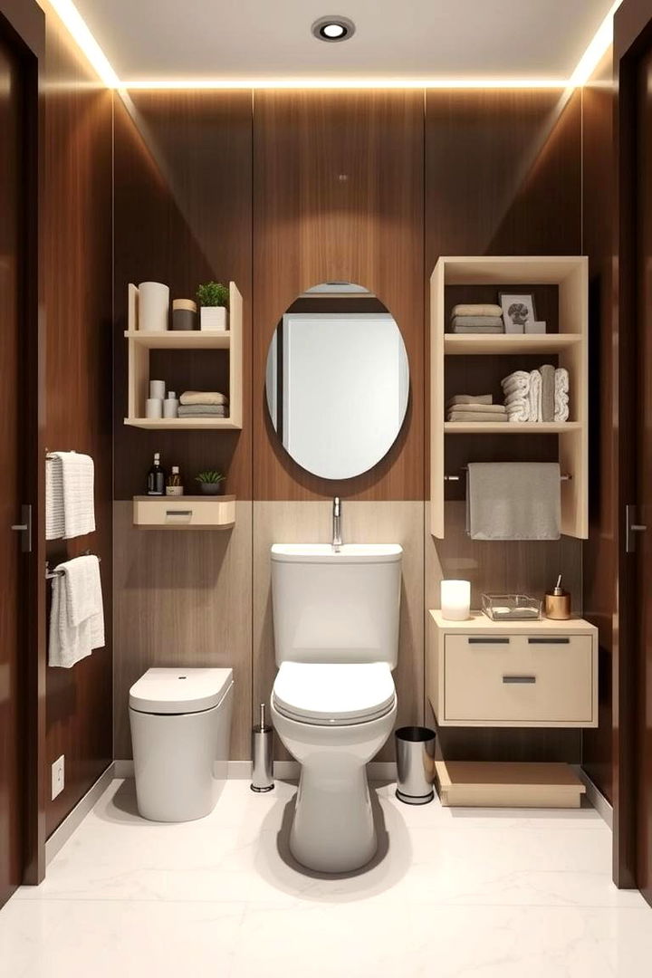 Space saving Furnishings - 22 Small Powder Room Ideas