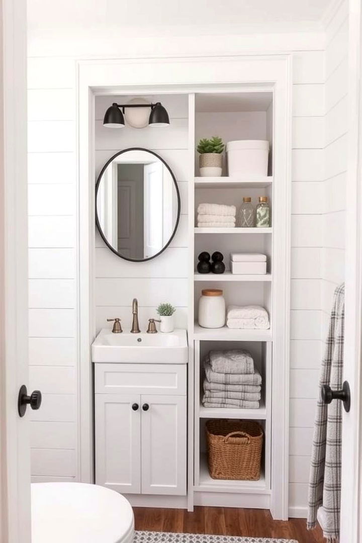 Space saving Shiplap Bathroom Design - 22 shiplap bathroom ideas