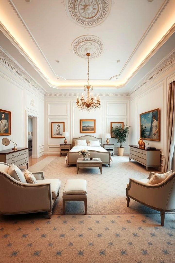 Spacious Classic Arrangement - 22 Bedroom Layout Ideas