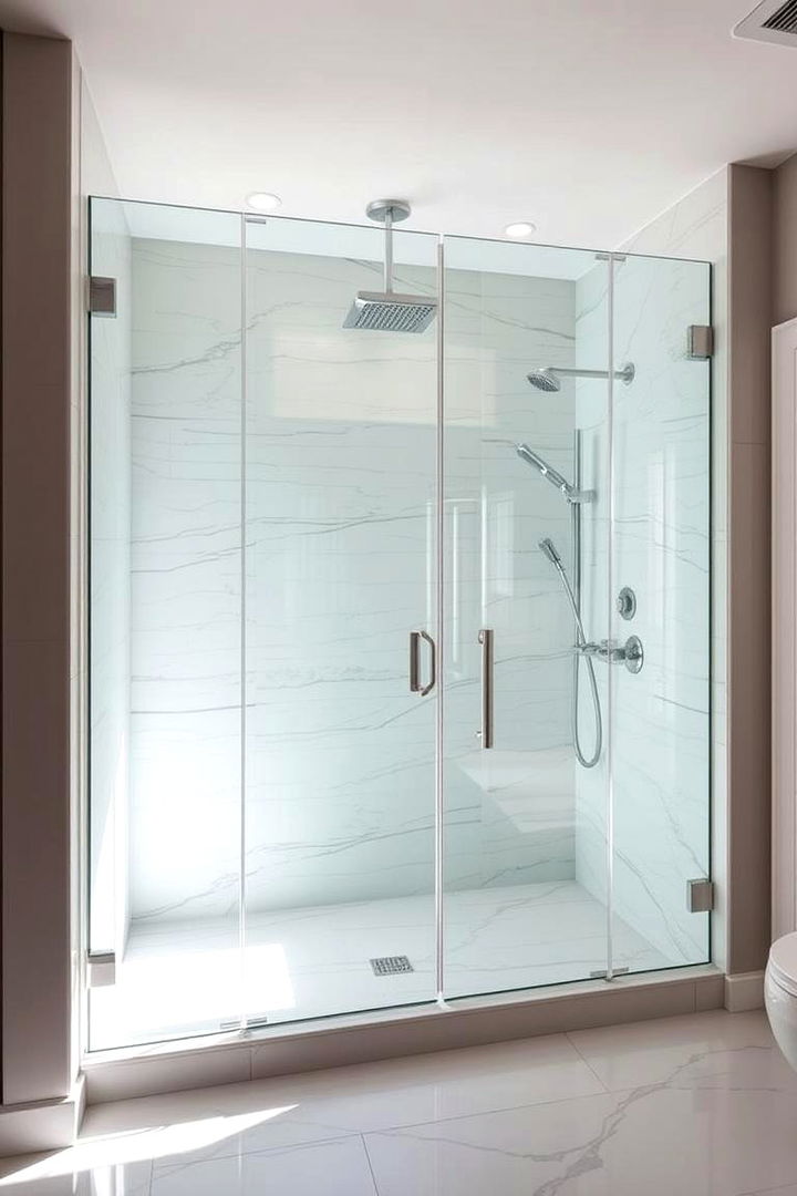 Spacious Enclosure Designs - 22 Double Shower Ideas