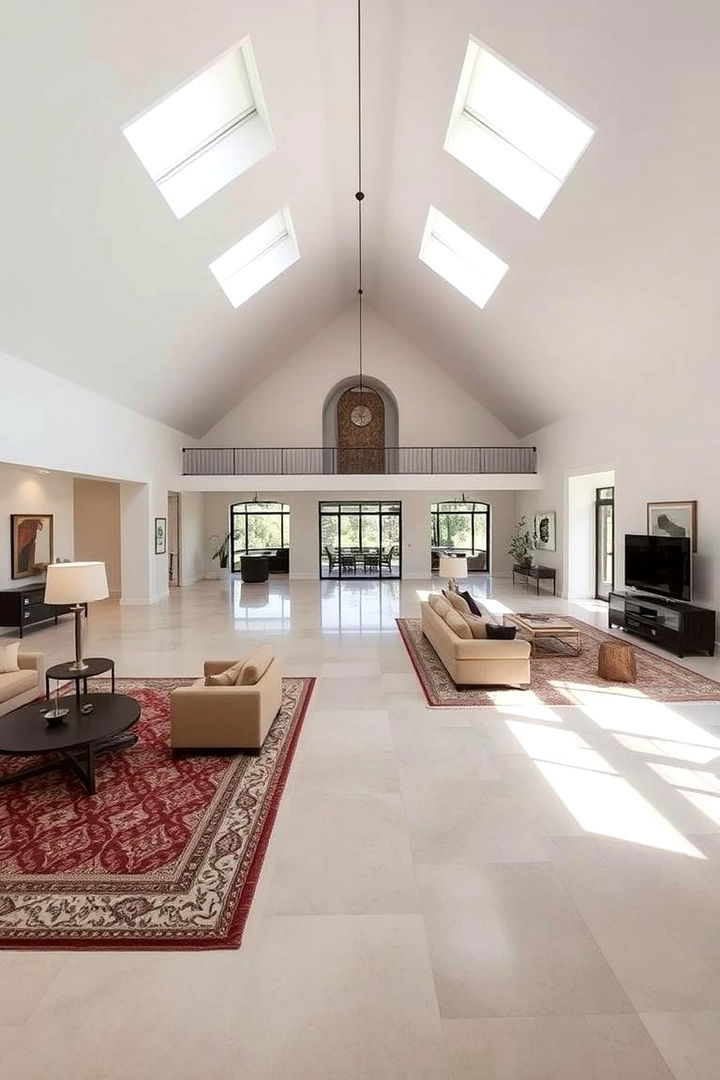 Spacious Floor Plan Integration - 22 Open Concept Vaulted Ceiling Living Room Ideas