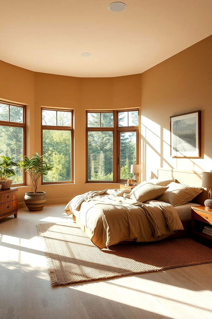 Spacious Tan Illumination - 22 Tan Bedroom Ideas