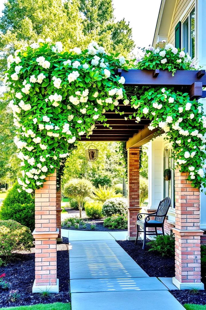 Spanish style Pergola Features - 22 front yard spanish style landscaping ideas