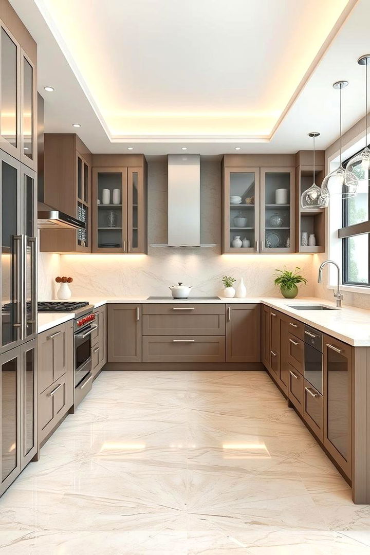 Sparkling Clean Finish - 22 Travertine Floor Kitchen Ideas