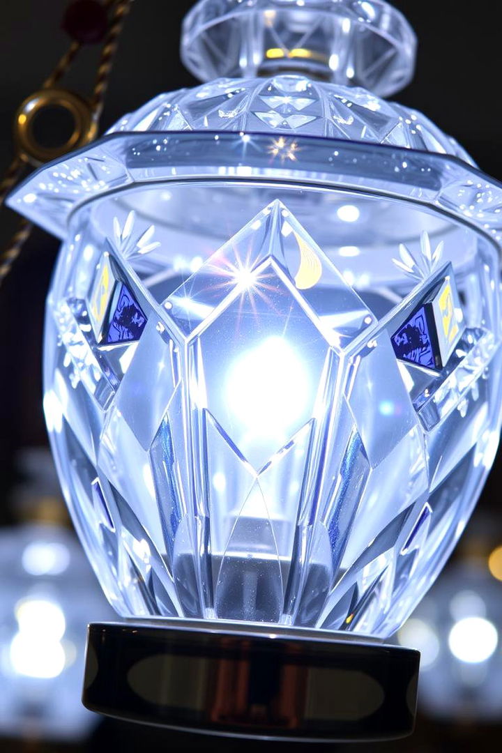 Sparkling Crystal Lantern - 22 Lantern Centerpiece Ideas
