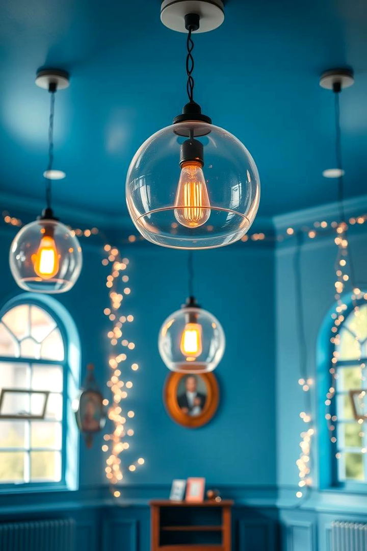 Sparkling Lighting Ideas - 22 Girls Blue Bedroom Ideas