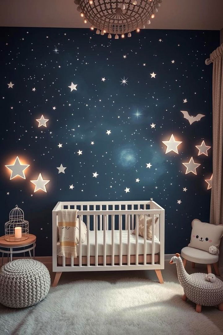 Sparkling Starry Night - 22 Baby Girl Nursery Ideas