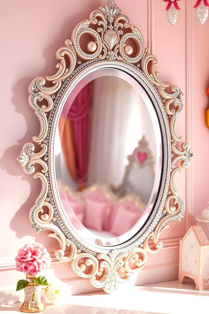 Sparkly Mirror Accents - 22 Princess Room Ideas
