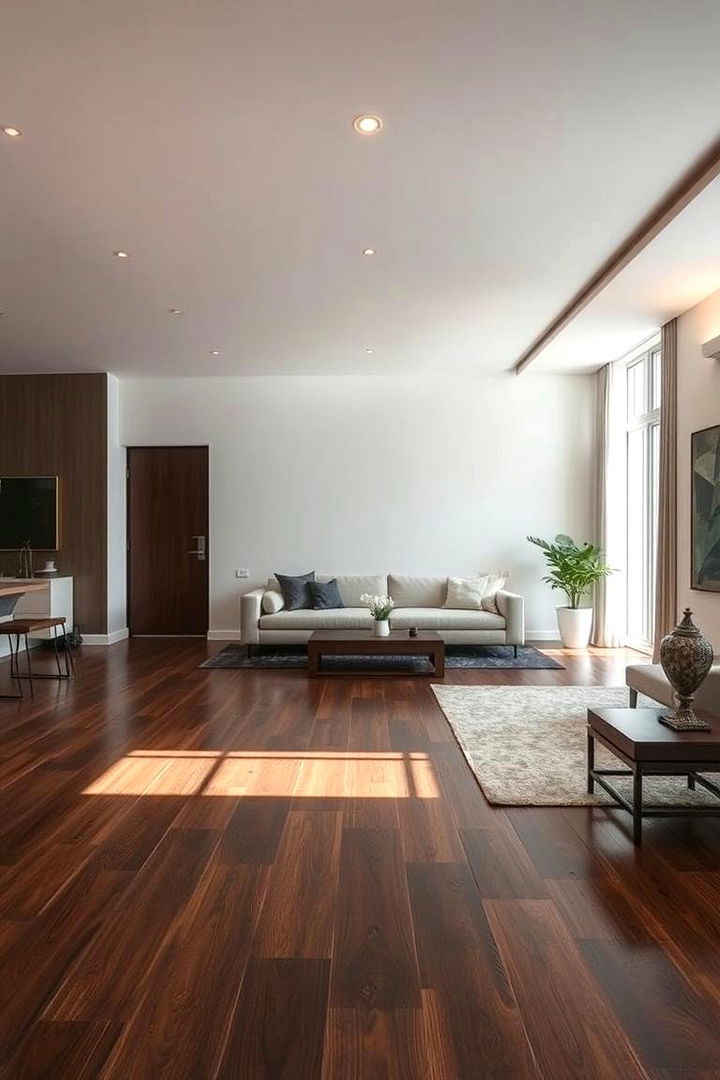 Spatial Illusions Enhanced Room Perception - 22 Dark Walnut Floors for Rooms