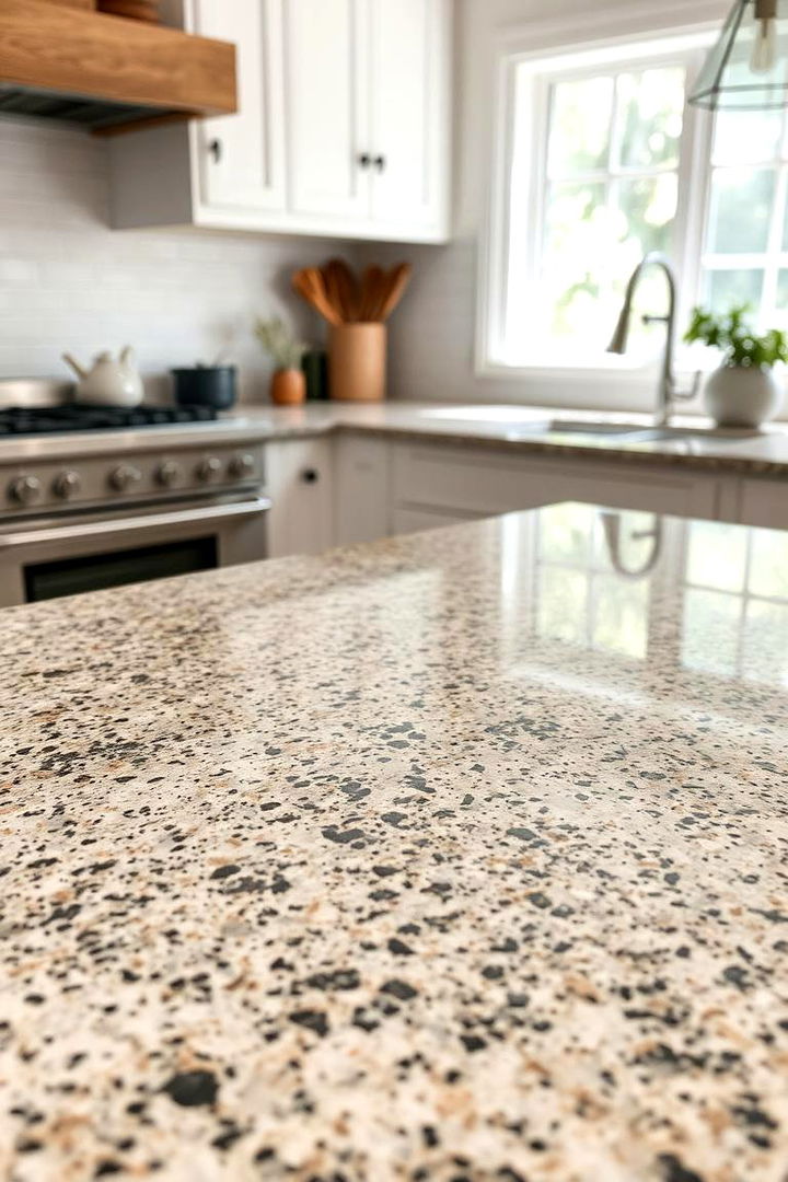 Speckled and Textured Patterns - 22 Granite Kitchen Countertop Ideas