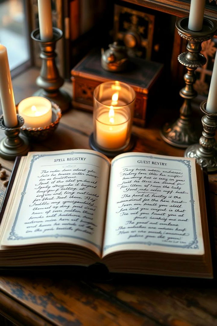 Spell Book Guest Registry - 22 Harry Potter Wedding Ideas