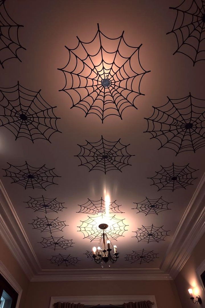 Spider Web Ceiling Decals - 22 Spiderman Room Decor Ideas