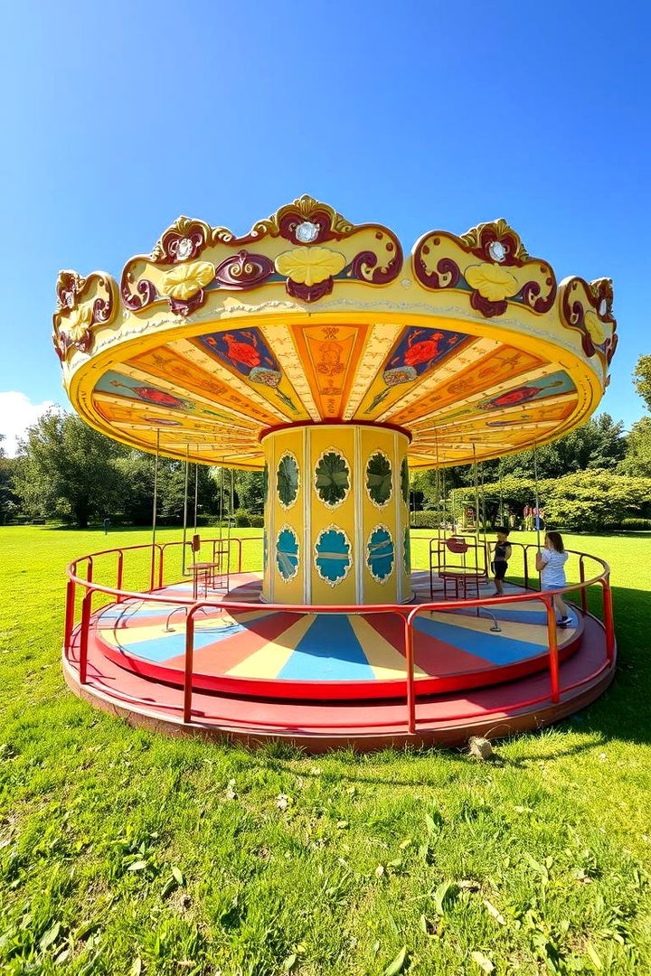 Spinning Merry Go Round Play - 22 Backyard Playground Ideas