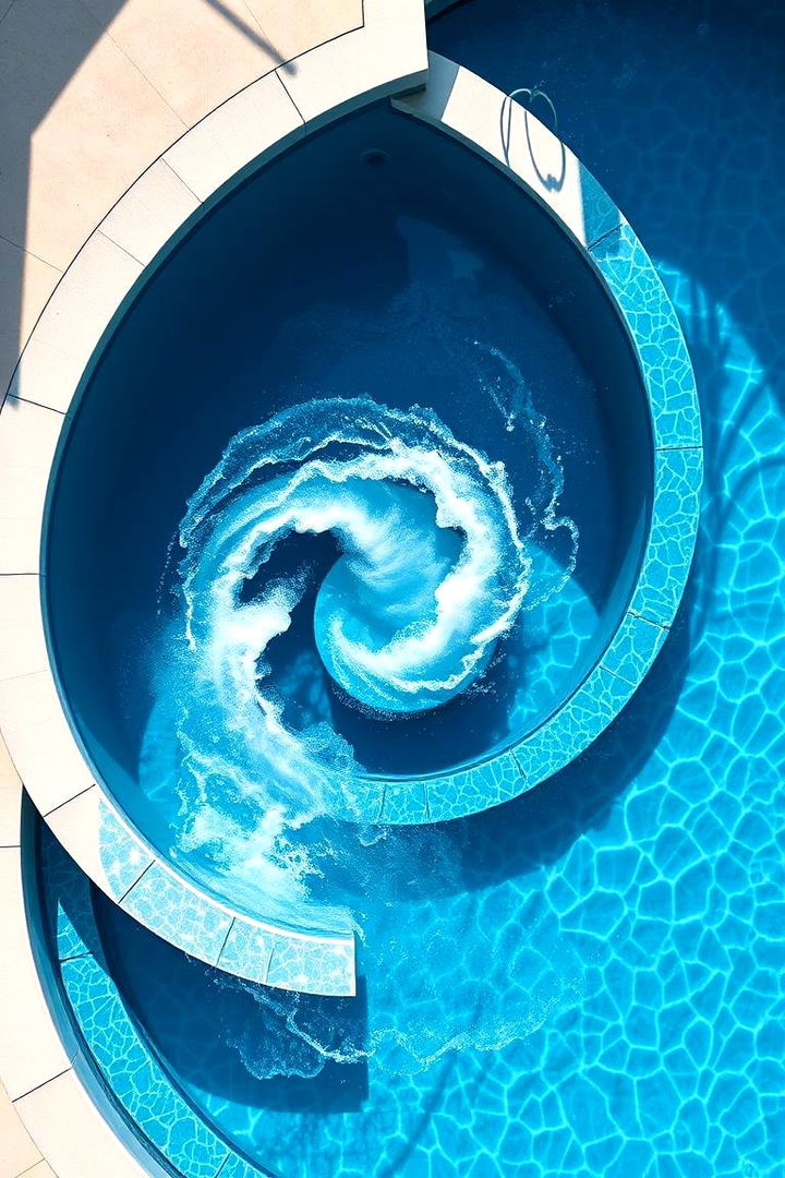 Spiral Design Spool Pool - 22 Spool Pool Ideas