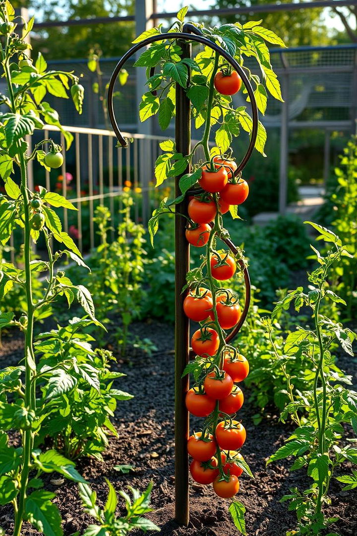 Spiral Tomato Trellis Concept - 22 Tomato Trellis Ideas