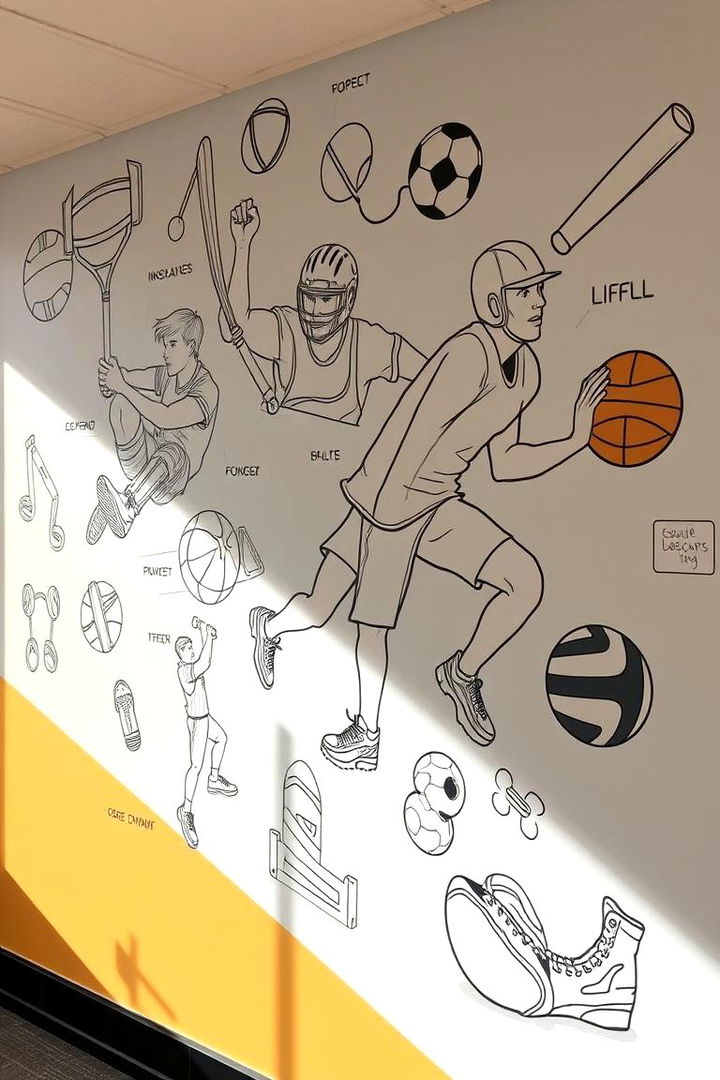 Sport Specific Icons - 22 Gym Murals