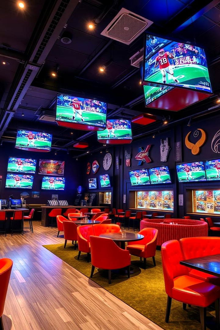 Sports Bar Game Zone - 22 Luxury Game Room Ideas