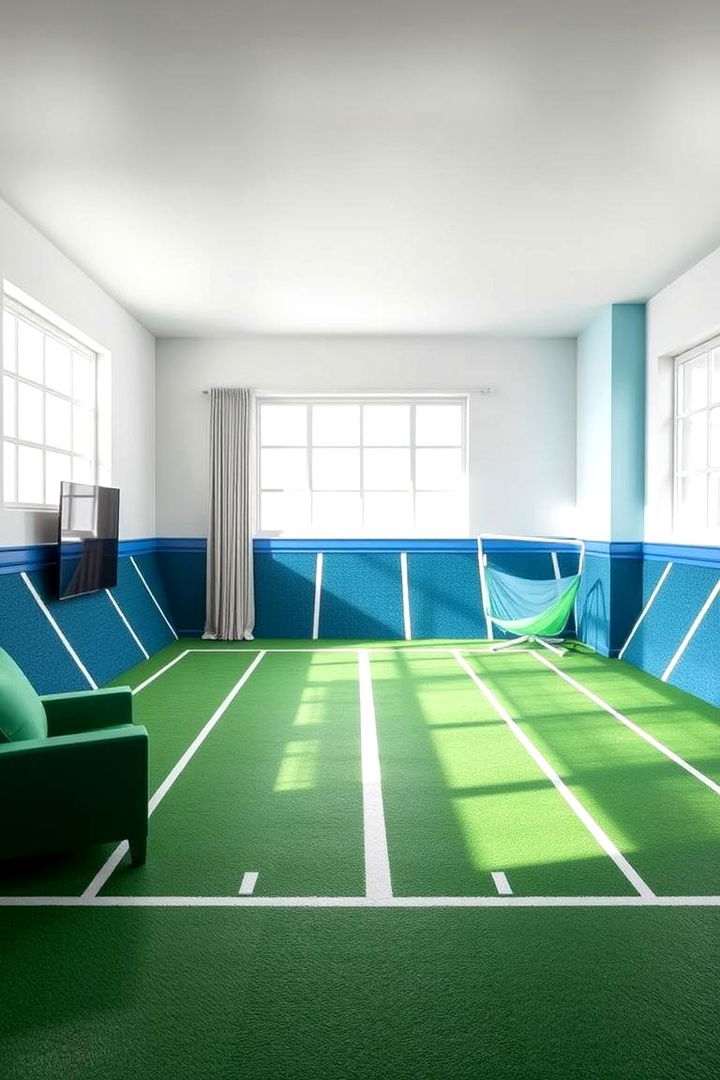 Sports Field Excitement - 22 Boys Room Paint Ideas