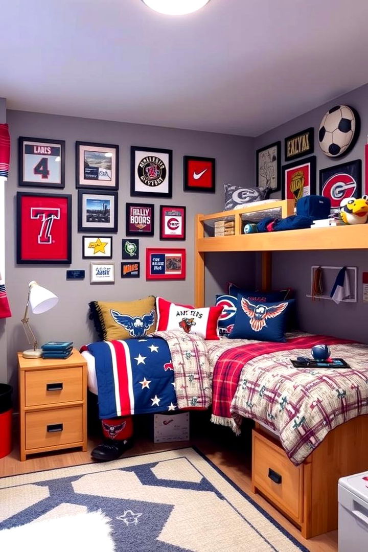 Sports Inspired Decor - 22 Boys Dorm Room Ideas