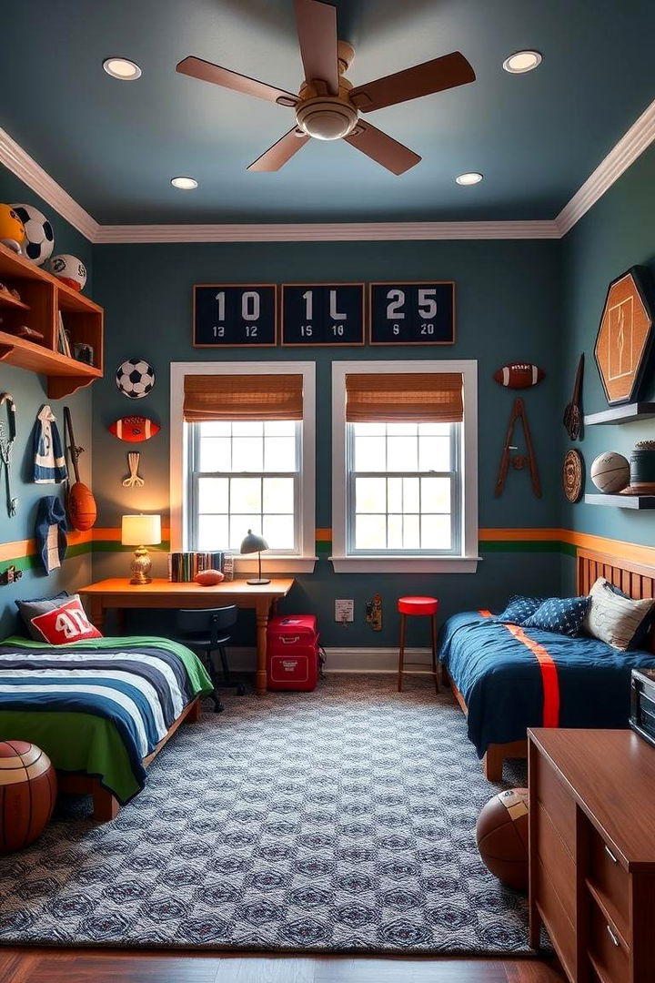 Sports Inspired Elements - 22 Boys Room Ideas
