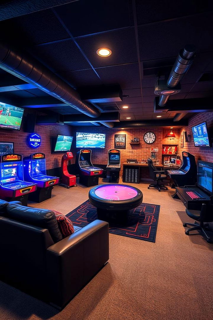 Sports and Recreation Den - 22 Basement Ideas