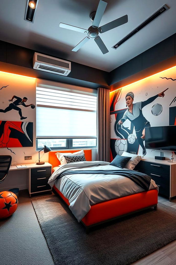 Sporty Inspirations - 22 Colorful Bedroom Ideas