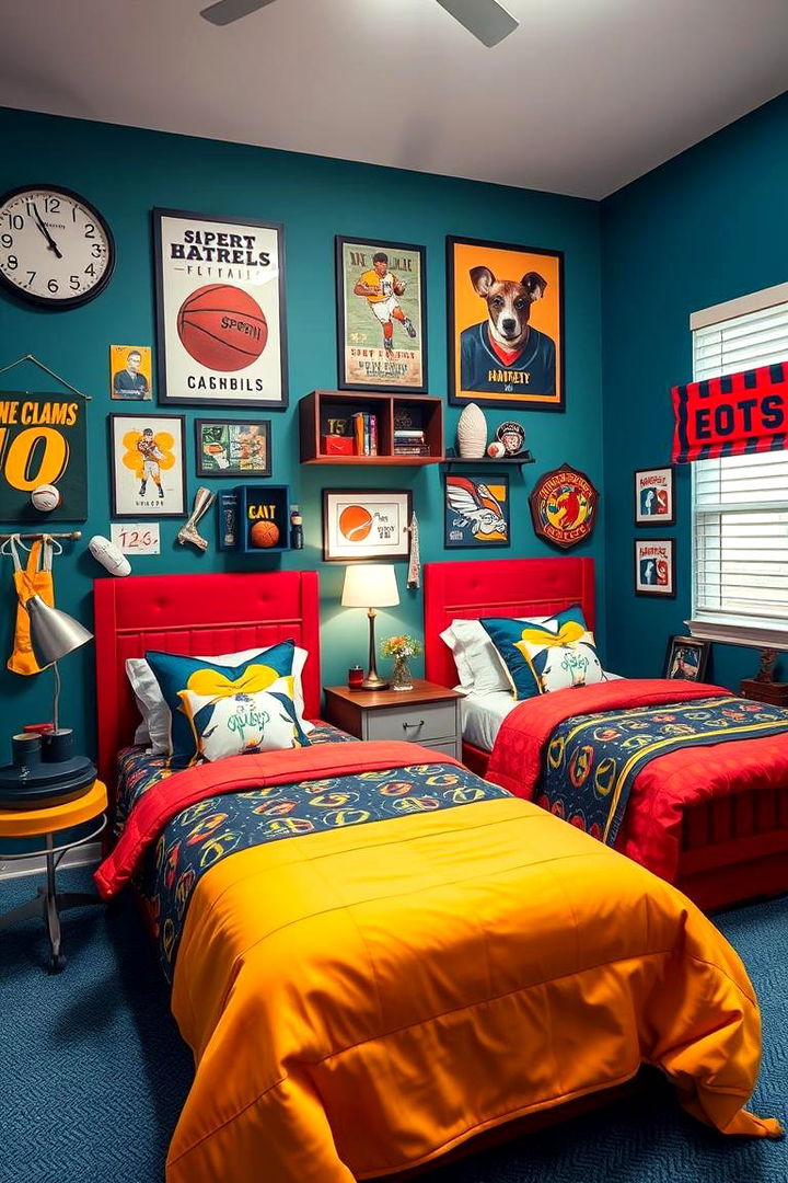 Sporty and Energetic Ambiance - 22 Twin Bedroom Ideas