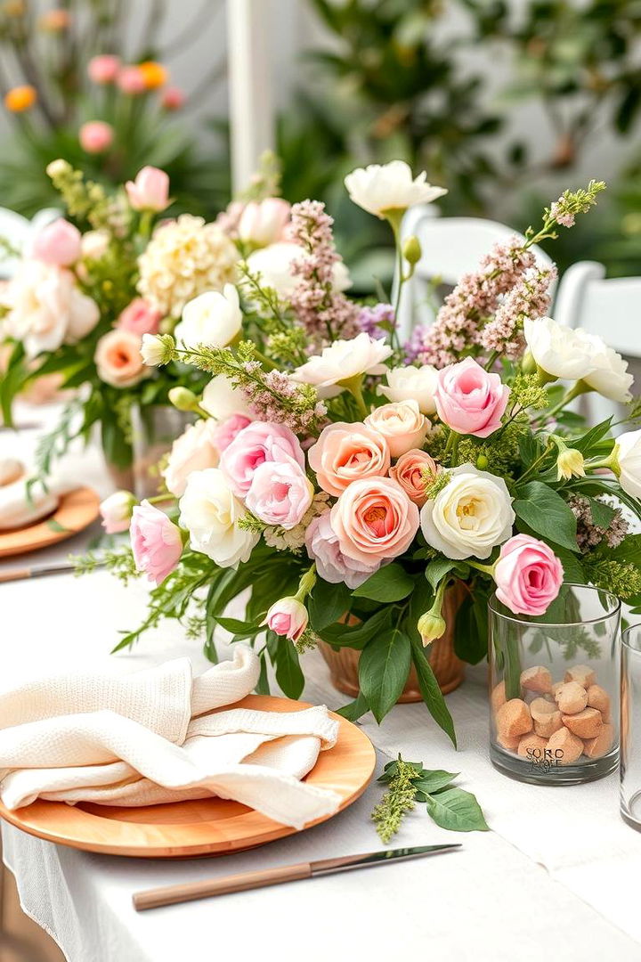 Spring Garden Tablescape - 22 Tablescape Ideas