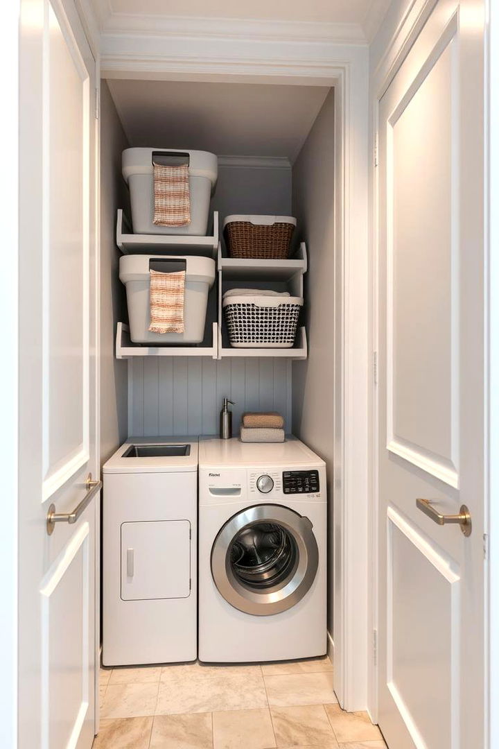 Stackable Storage Solutions - 22 Laundry Room Storage Ideas