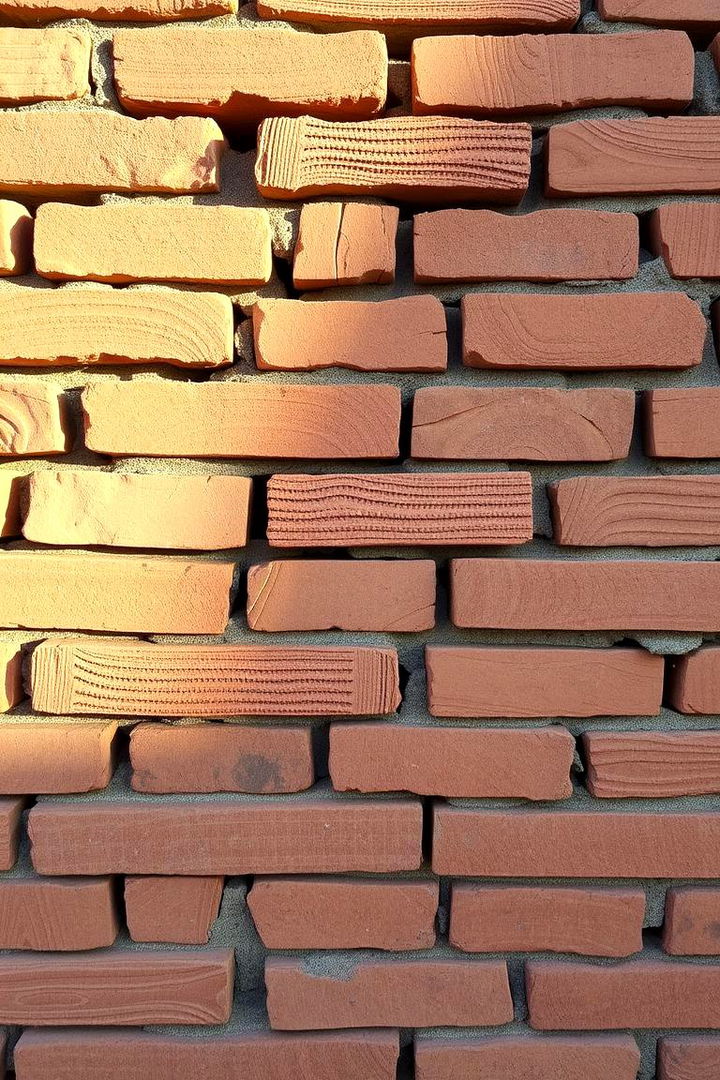Stacked Brick Accent Walls - 22 Inexpensive Retaining Wall Ideas